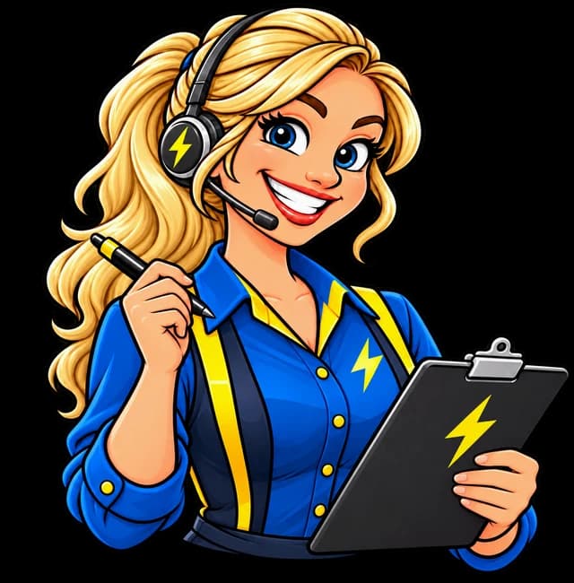 Hannah, SparkyBuddy's AI receptionist (illustration)